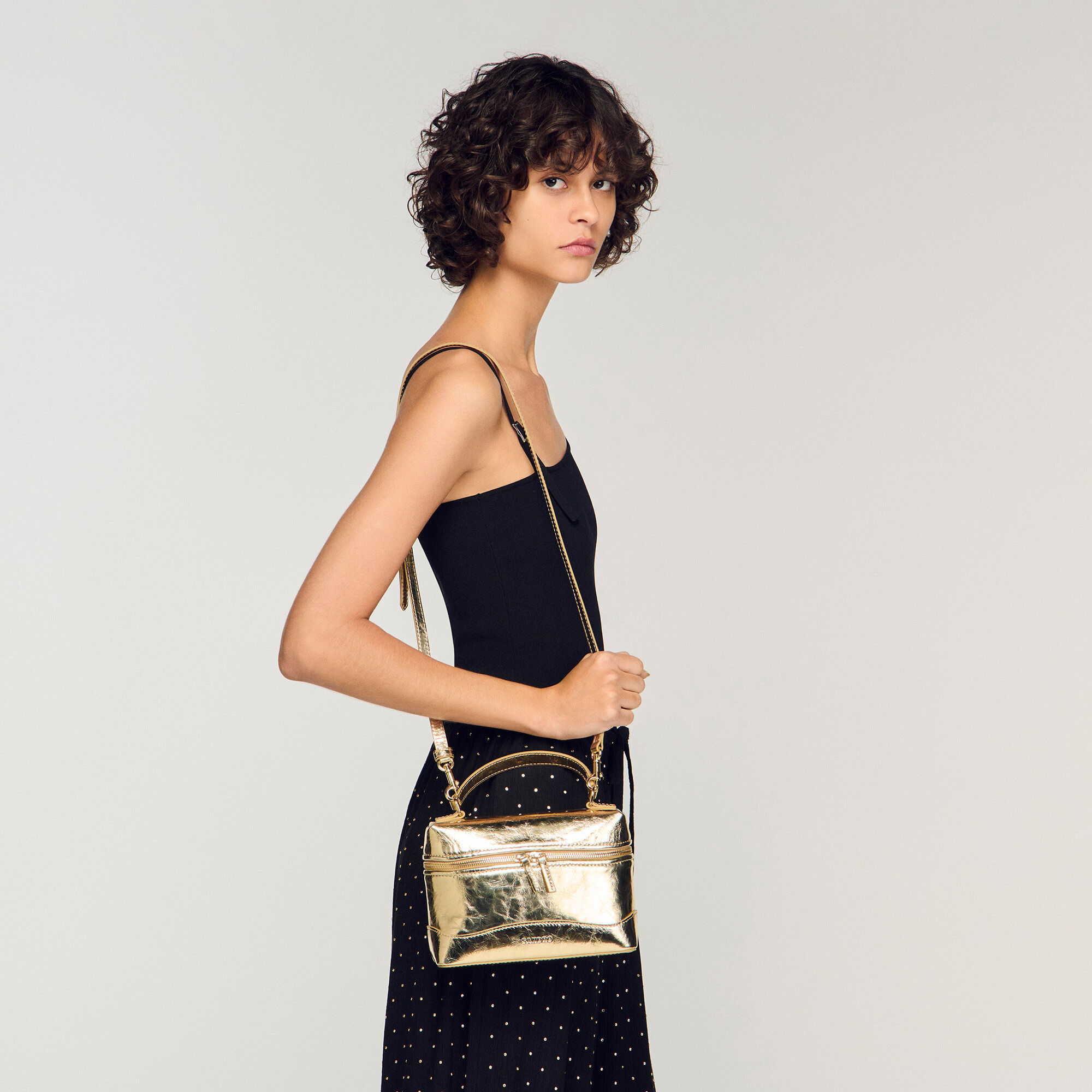 Tangolino metallic leather bag