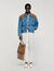 Leather and suede fringe bag