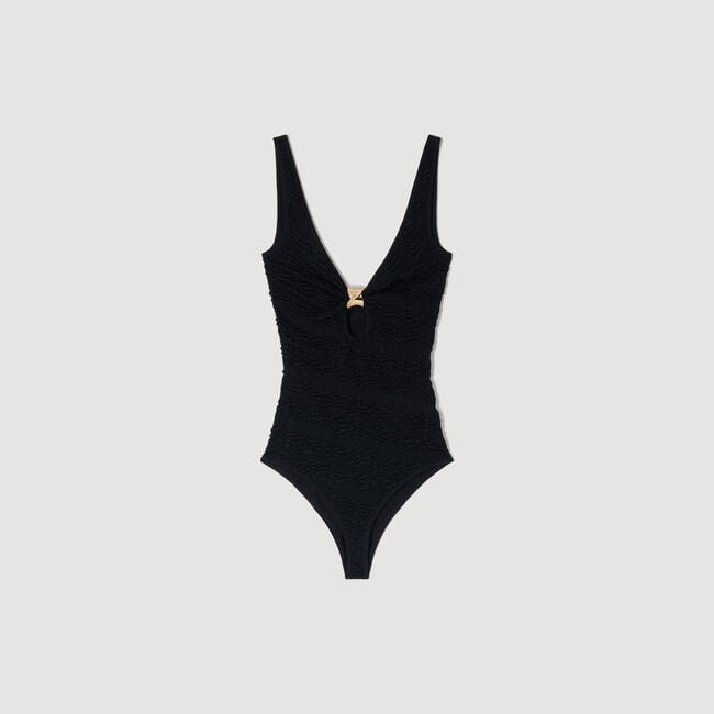 Jewelry detail knit bodysuit