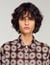 Floral print silk shirt
