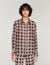 Floral print silk shirt