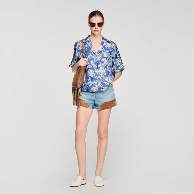 Floral print shirt