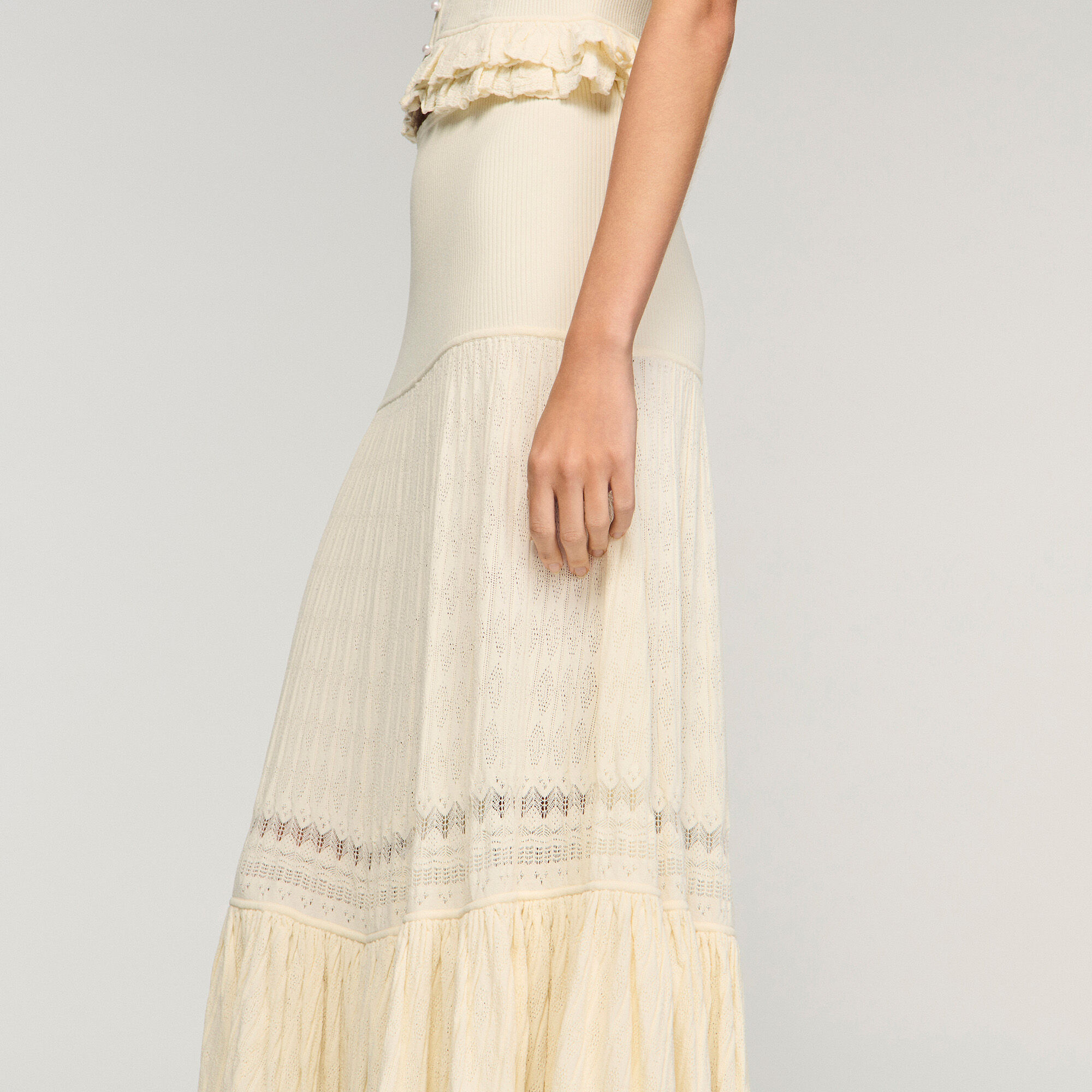 Maxi knit skirt