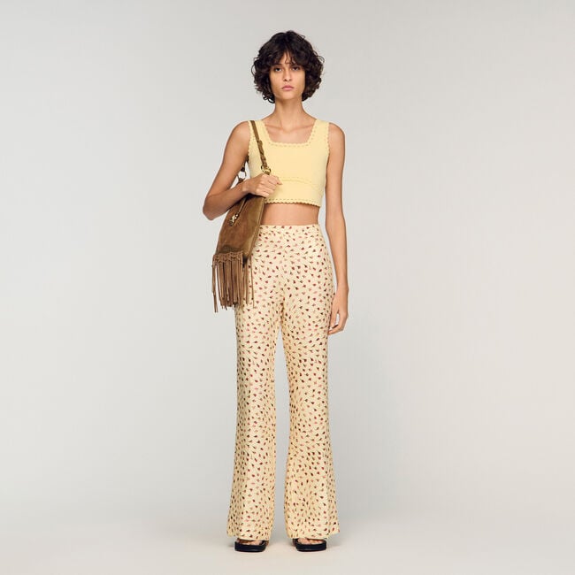 Floral trousers