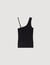 Asymmetric knit top