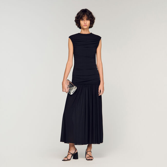 Draped maxi dress