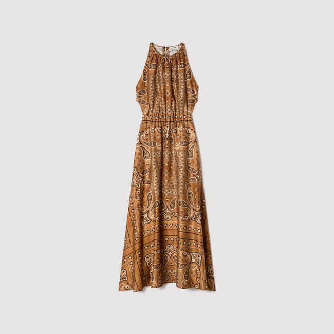 Bandana-print maxi dress
