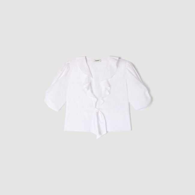 Ruffled crop top