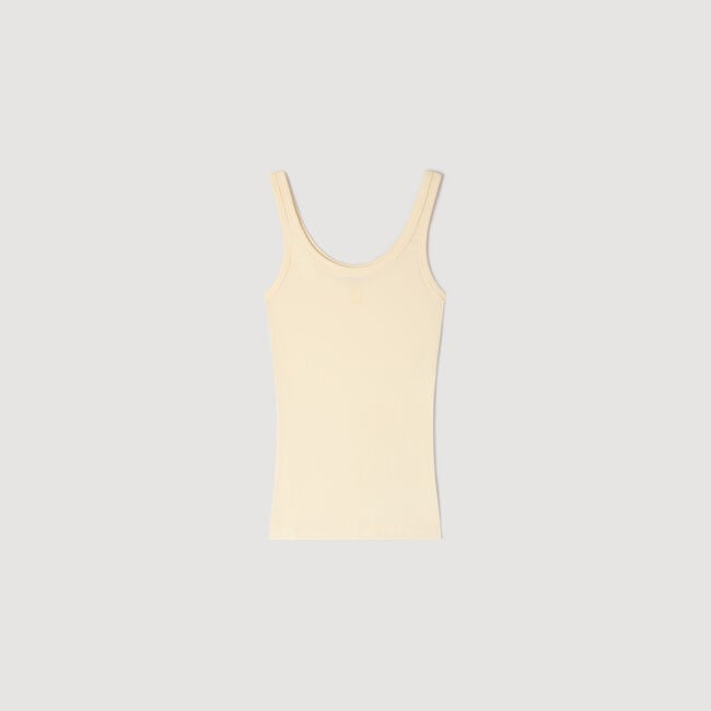 Ribbed vest top