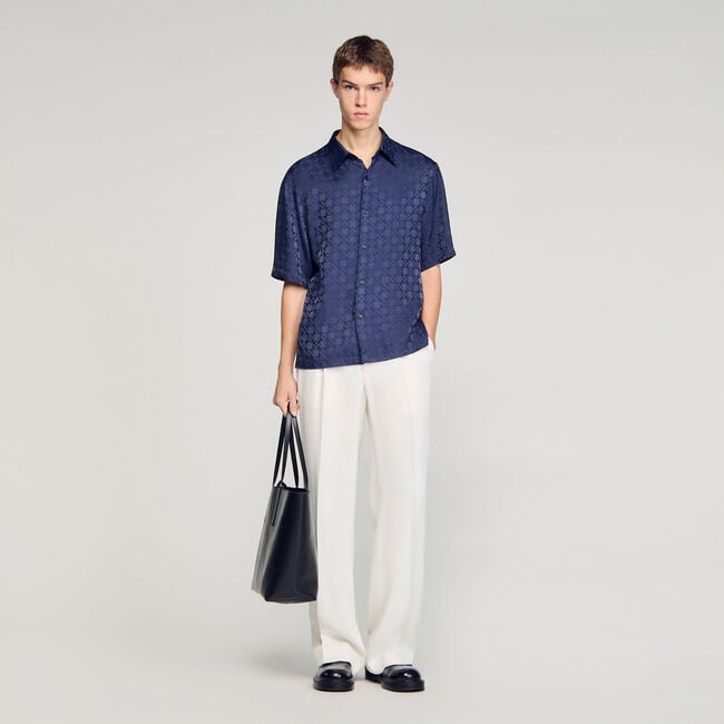 Square Cross loose-fit shirt