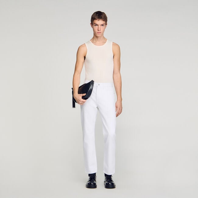 Regular raw jeans