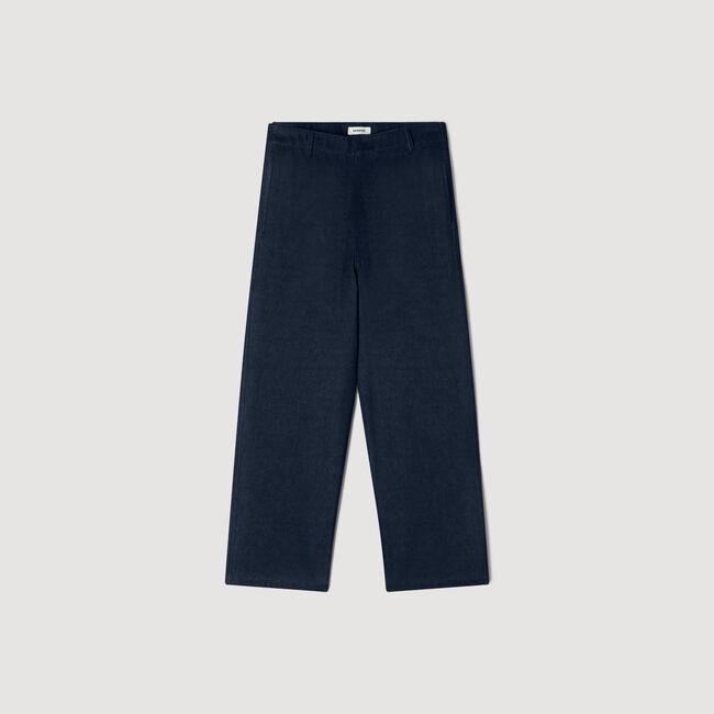 Raw barrel jeans